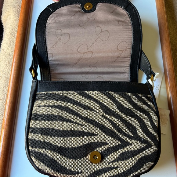 Jessica Simpson Black and Brown Zebra Crossbody - Picture 7 of 13